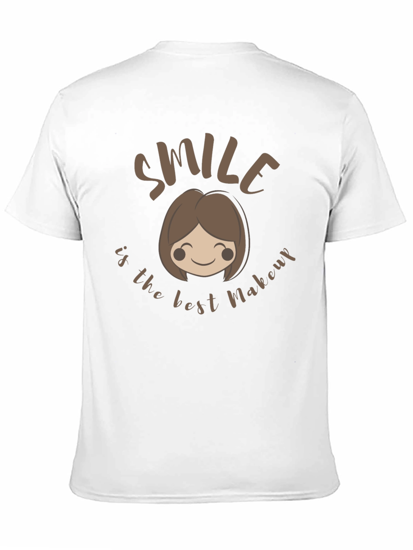 Smile is the Best Makeup Black T-Shirt