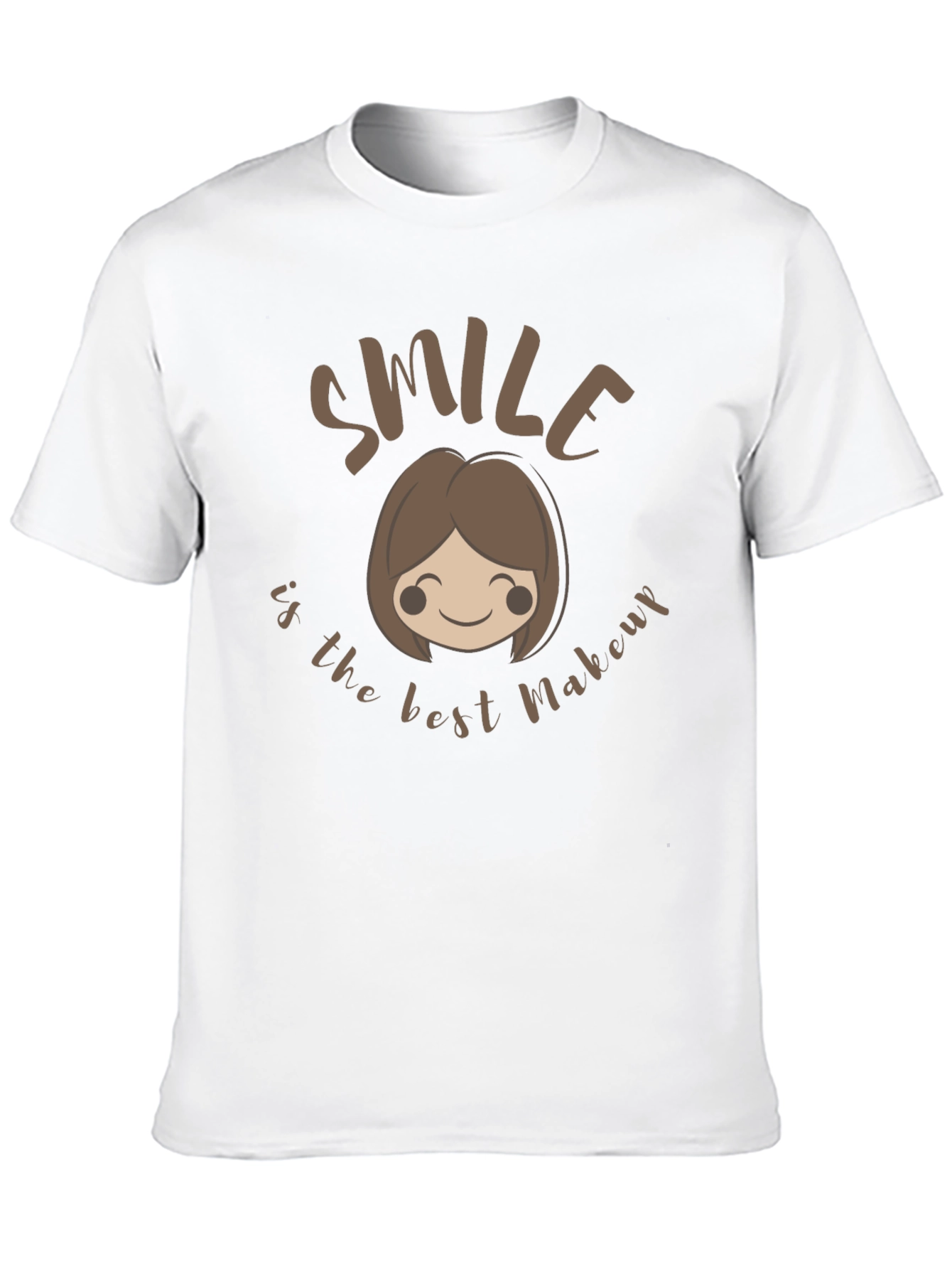 Smile is the Best Makeup Black T-Shirt