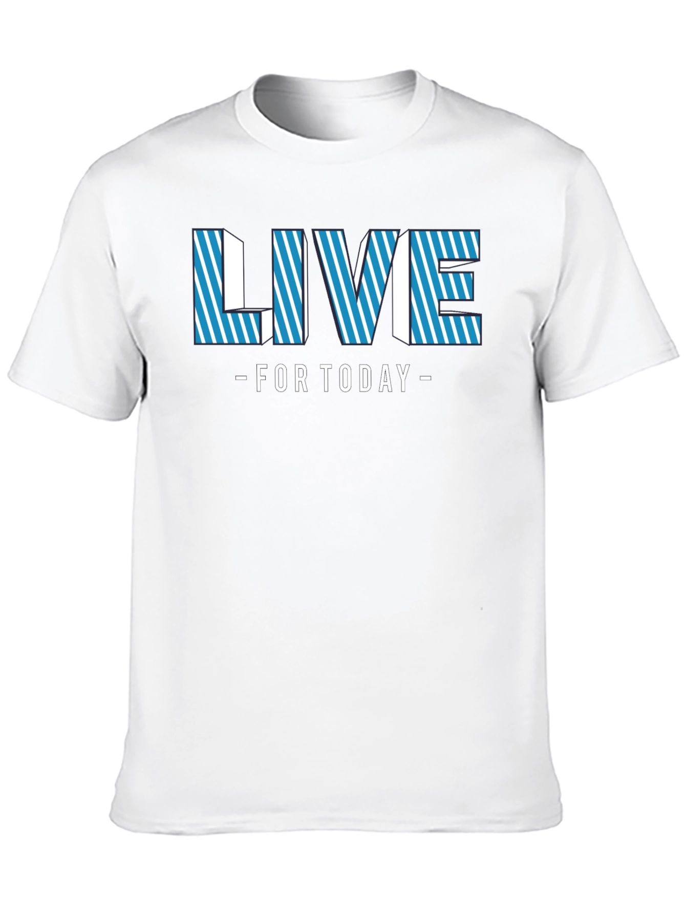 Live For Today Black Graphic Tee