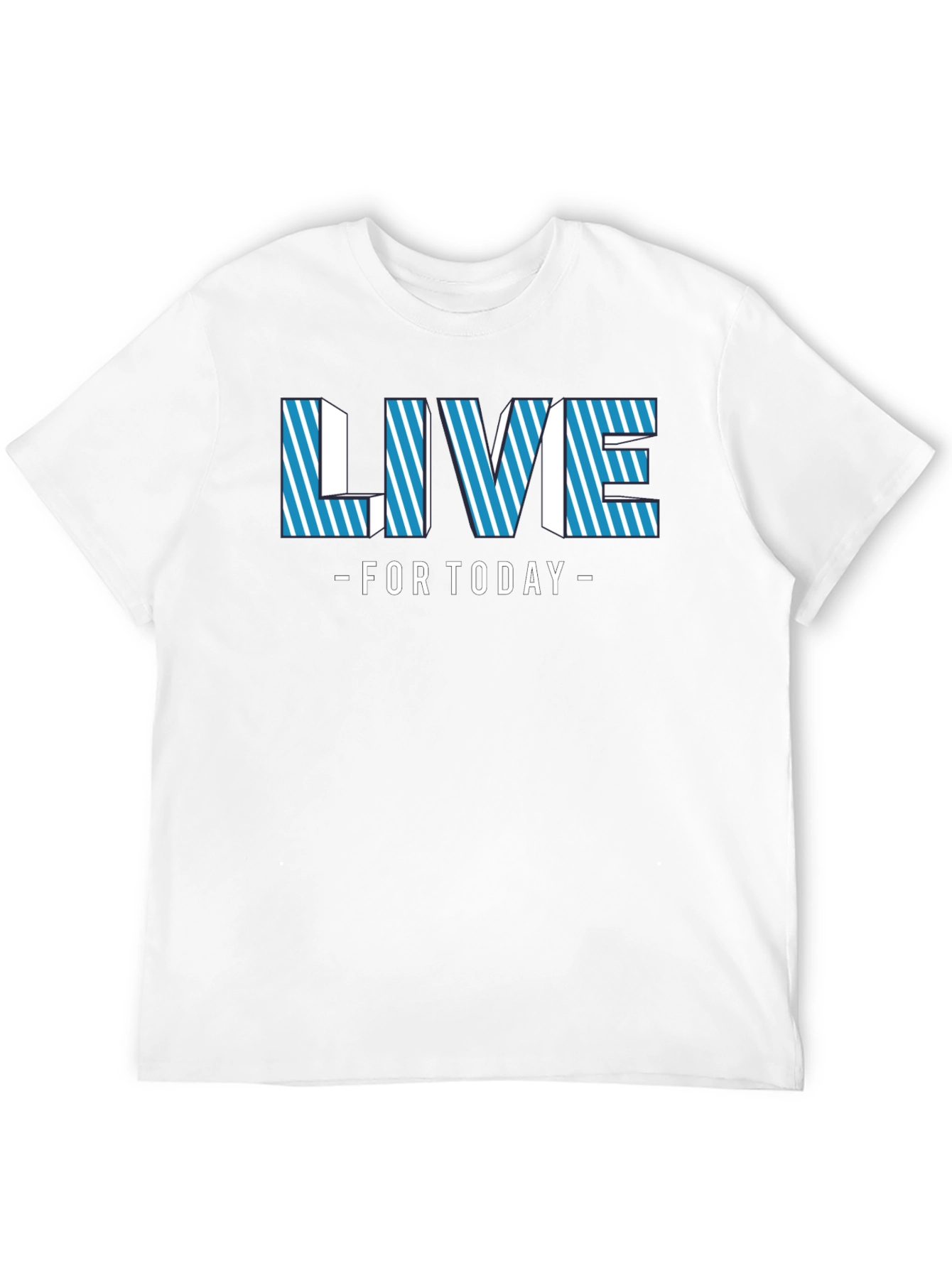 Live For Today Black Graphic Tee