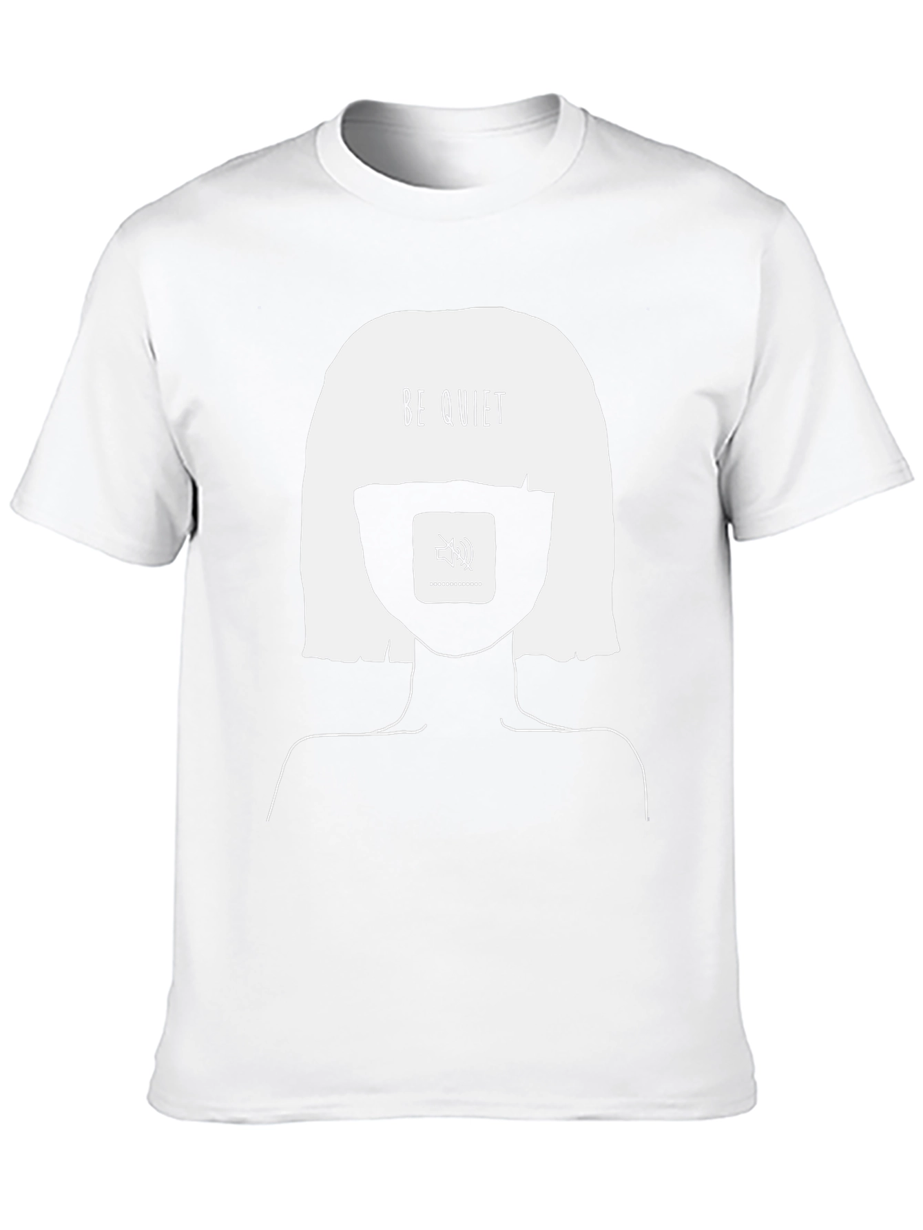 Be Quiet Graphic Tee - Unisex Black T-Shirt