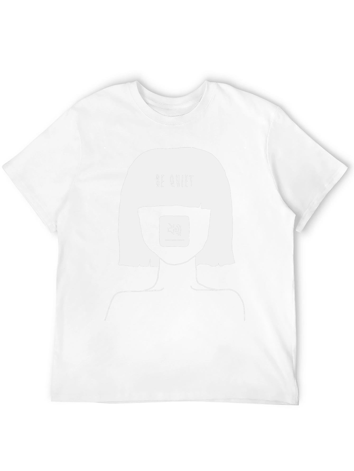 Be Quiet Graphic Tee - Unisex Black T-Shirt