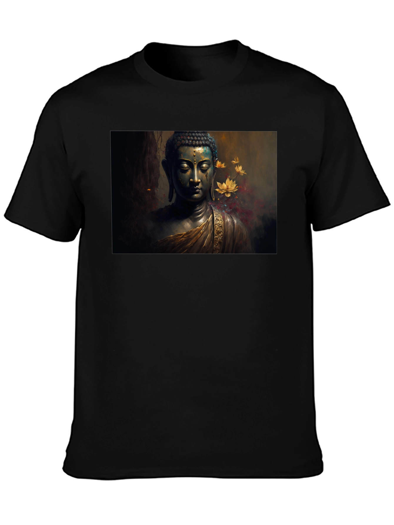 Buddha Art Black T-Shirt