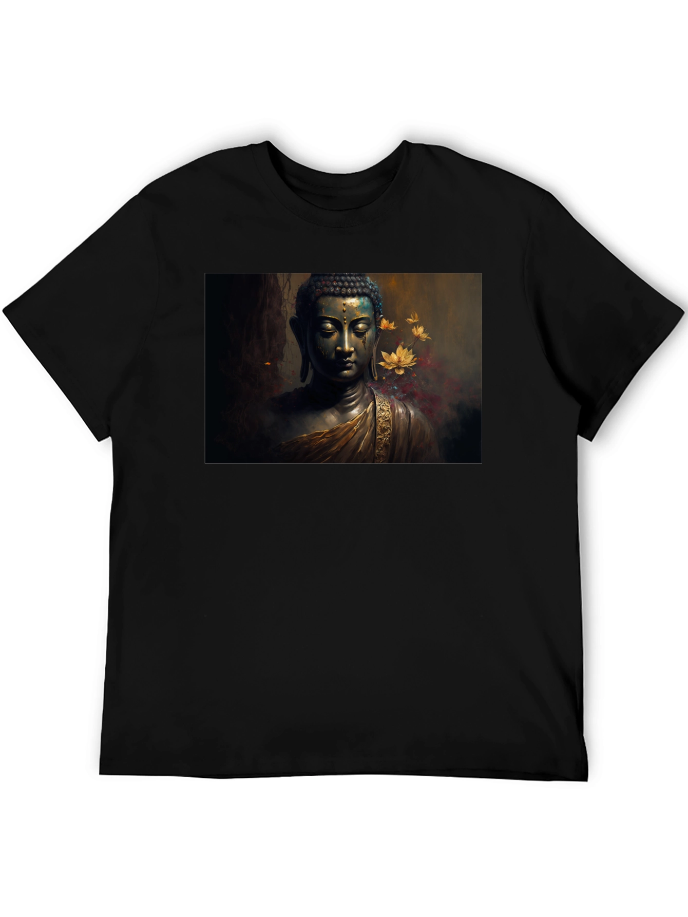 Buddha Art Black T-Shirt
