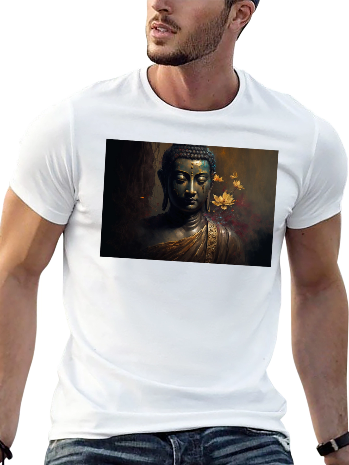 Buddha Art Black T-Shirt