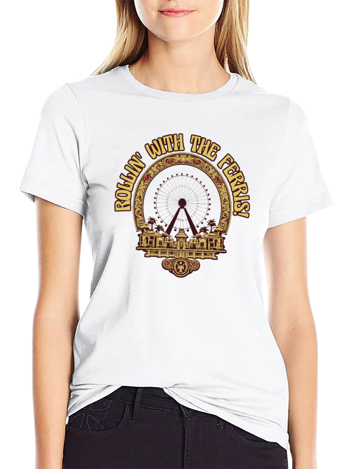 Rollin with the Ferris T-Shirt - Black Graphic Tee