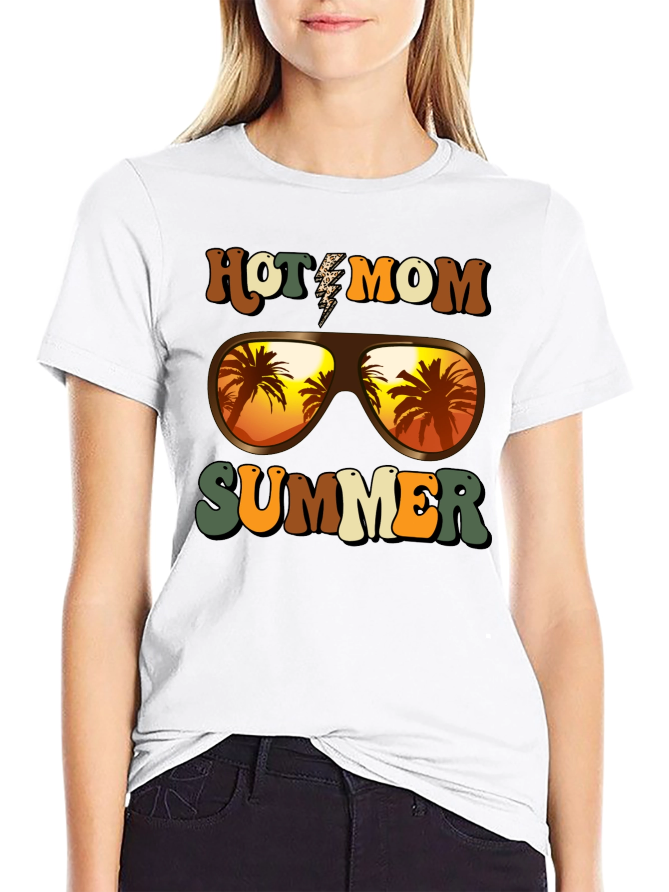 Hot Mom Summer T-Shirt - Tropical Vibes