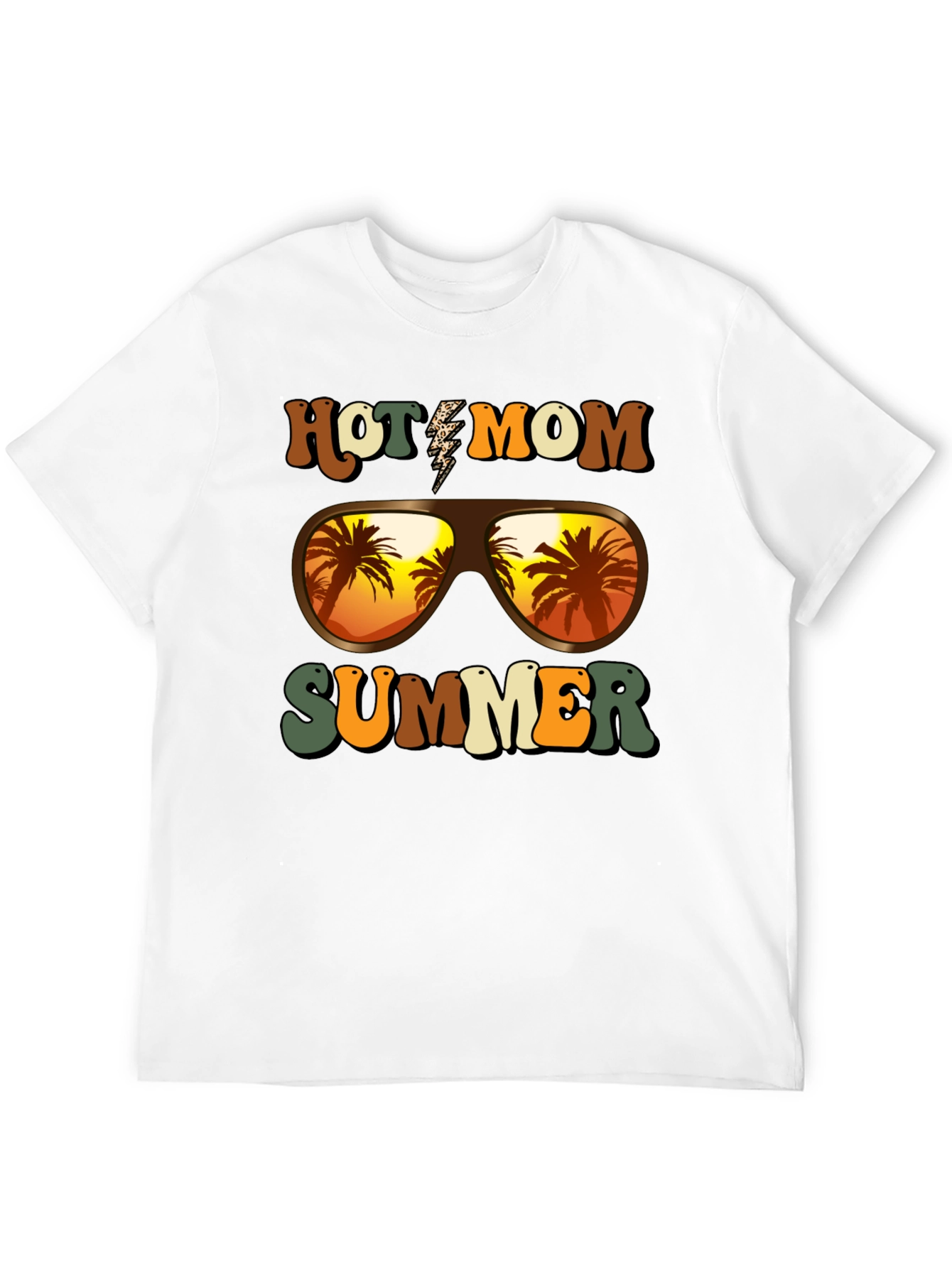 Hot Mom Summer T-Shirt - Tropical Vibes