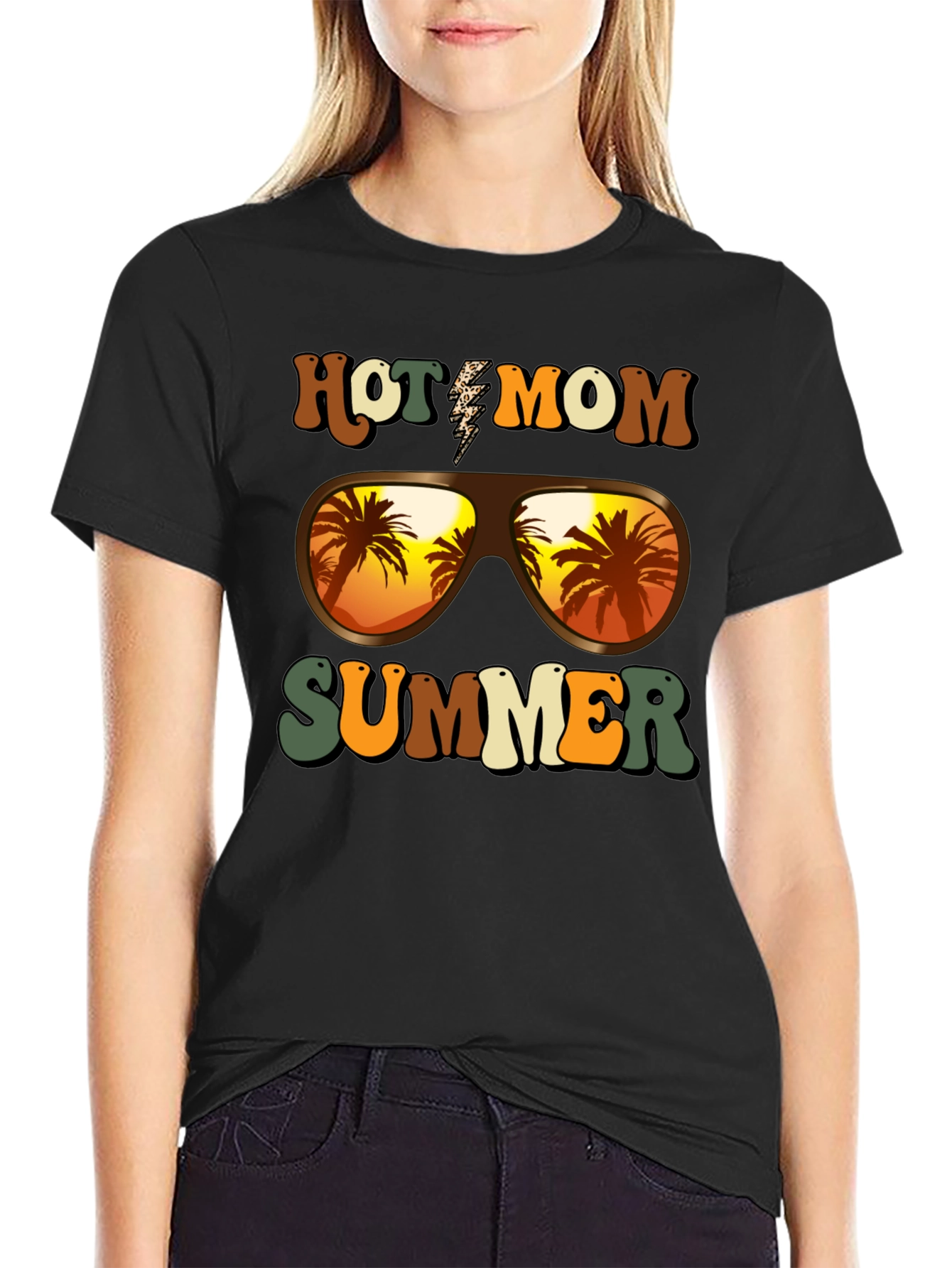 Hot Mom Summer T-Shirt - Tropical Vibes