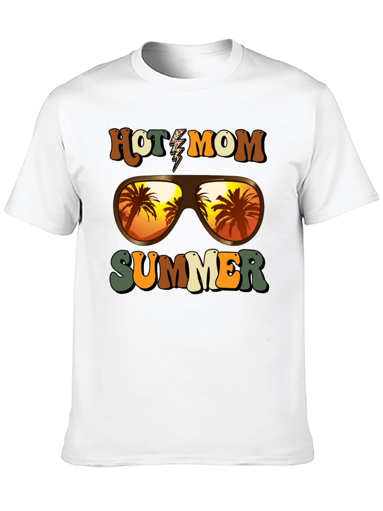 Hot Mom Summer T-Shirt - Tropical Vibes