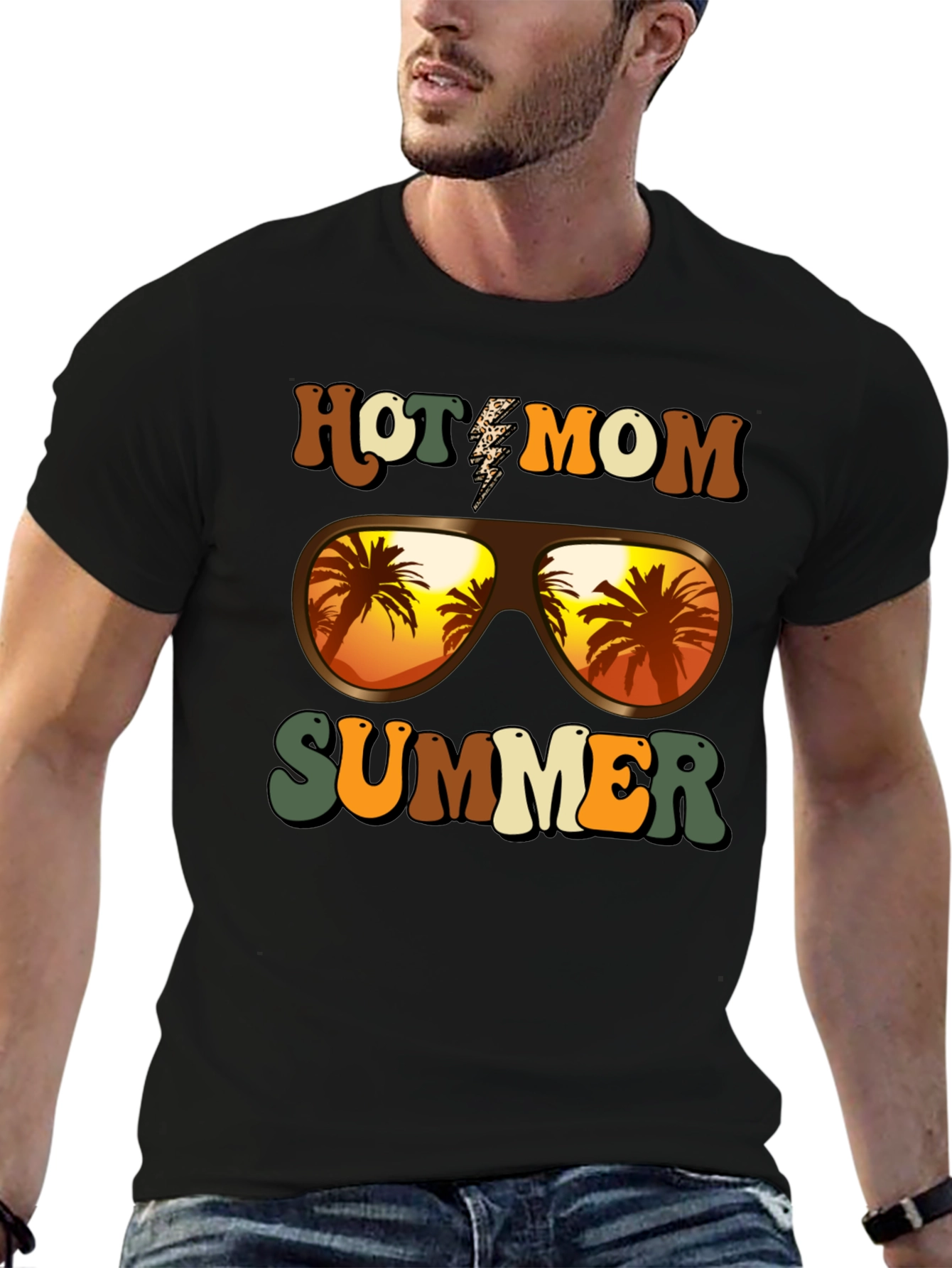 Hot Mom Summer T-Shirt - Tropical Vibes