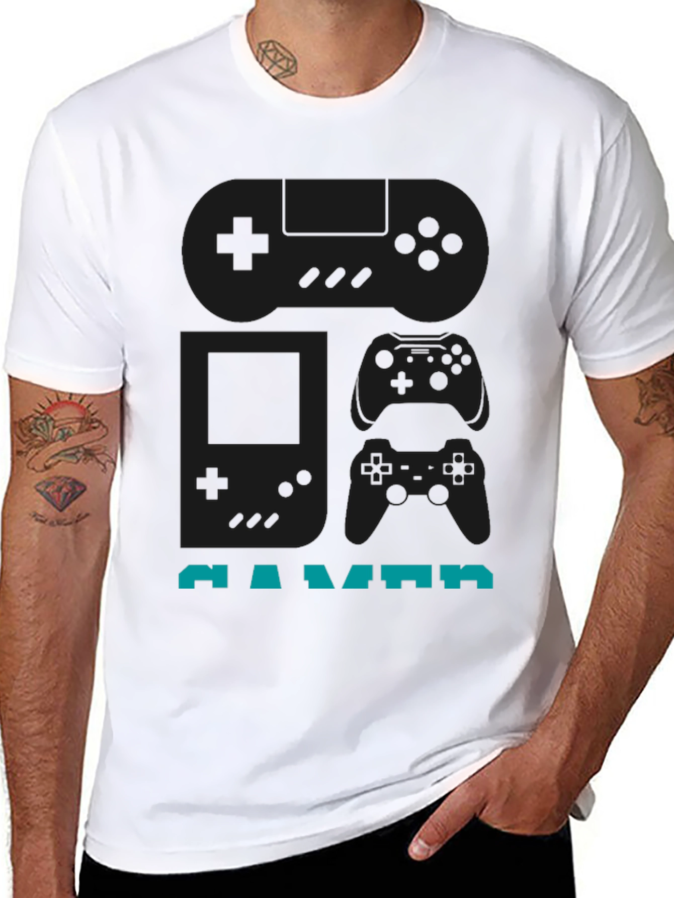 Gamer T-Shirt: Retro Controller Design