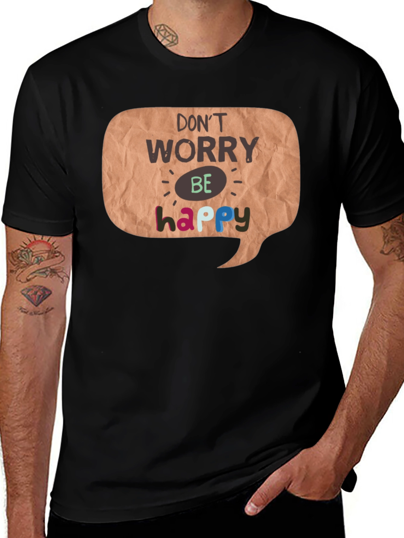 Dont Worry Be Happy Graphic T-Shirt