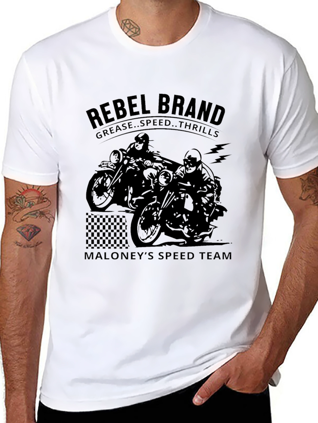 Rebel Brand Motorbike Graphic Tee