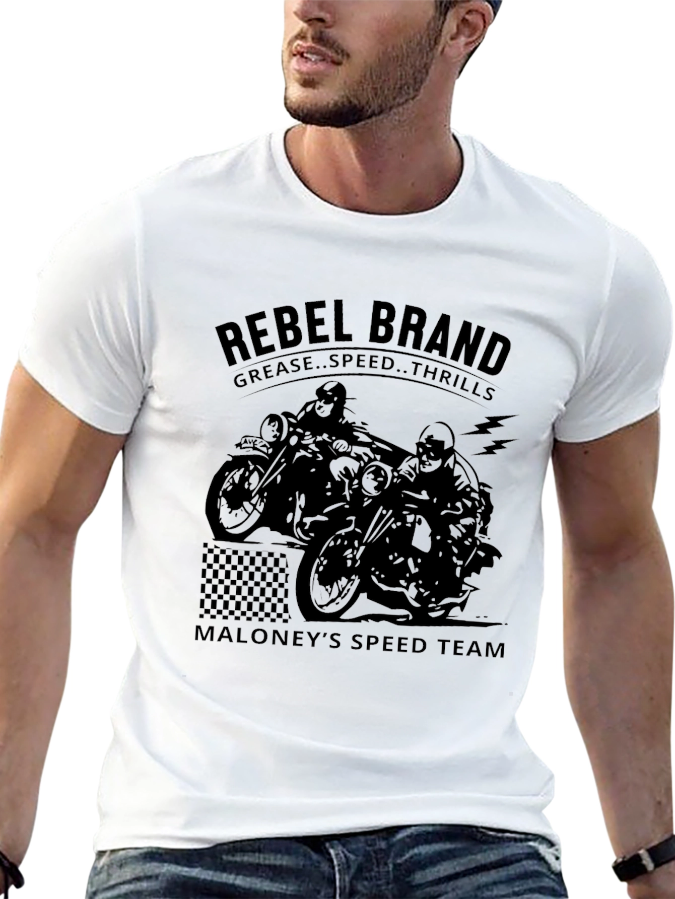 Rebel Brand Motorbike Graphic Tee