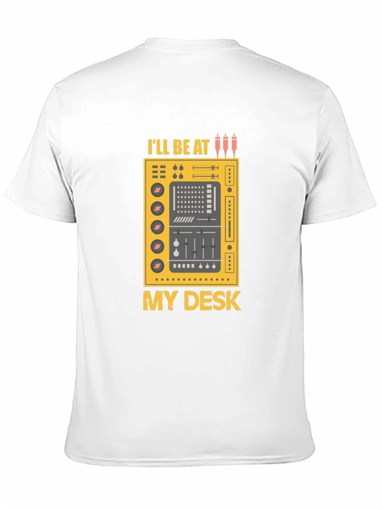 DJ Desk Graphic Tee - Music Lovers Black T-Shirt