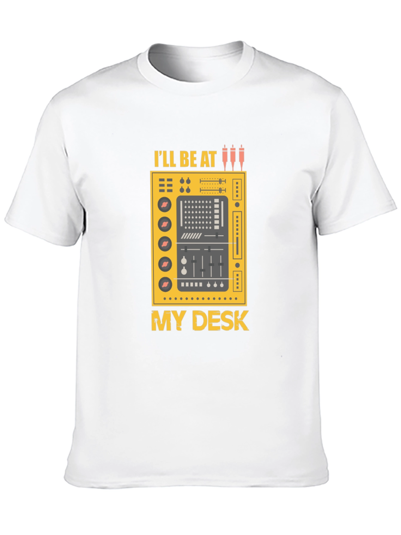 DJ Desk Graphic Tee - Music Lovers Black T-Shirt
