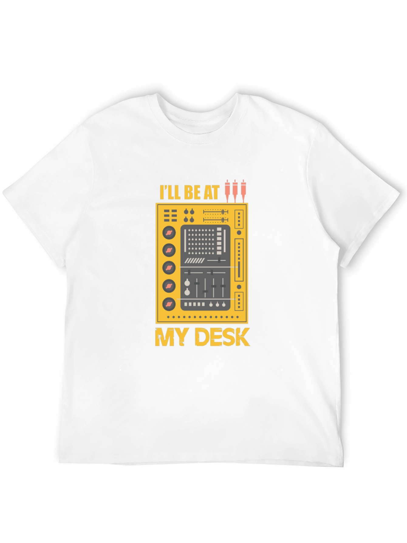 DJ Desk Graphic Tee - Music Lovers Black T-Shirt