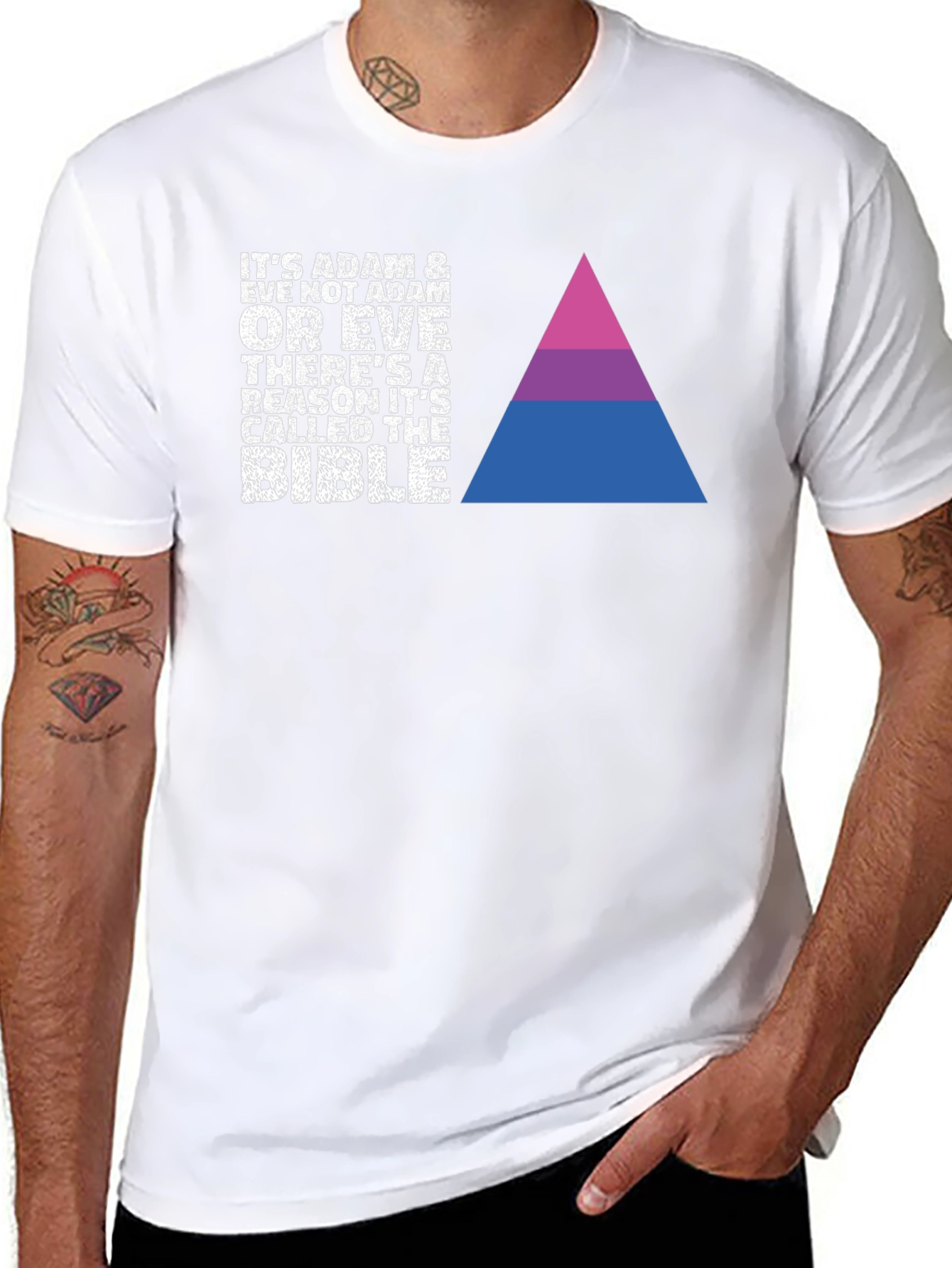 Adam & Eve Graphic Tee - LGBTQ+ Pride Shirt
