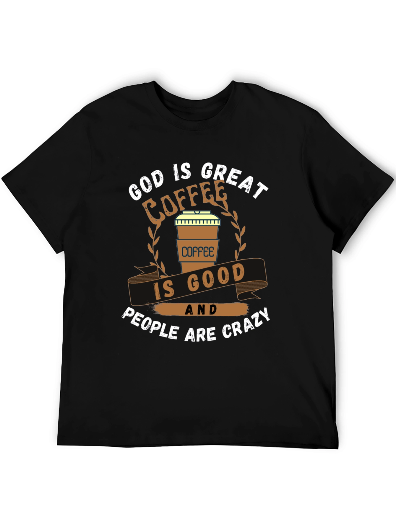 God is Great Coffee is Good Graphic T-Shirt