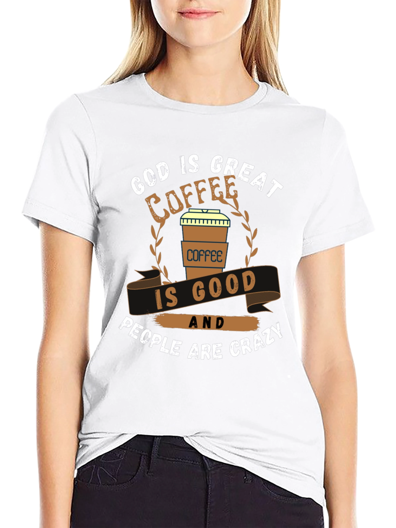 God is Great Coffee is Good Graphic T-Shirt
