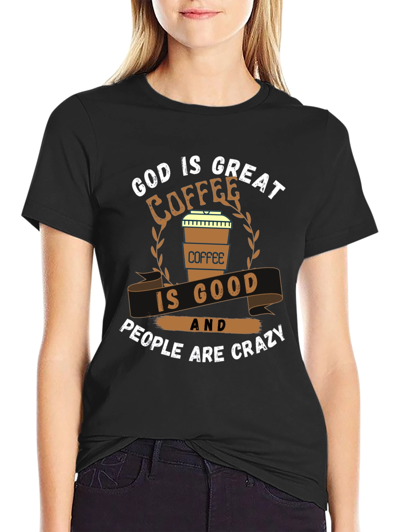 God is Great Coffee is Good Graphic T-Shirt