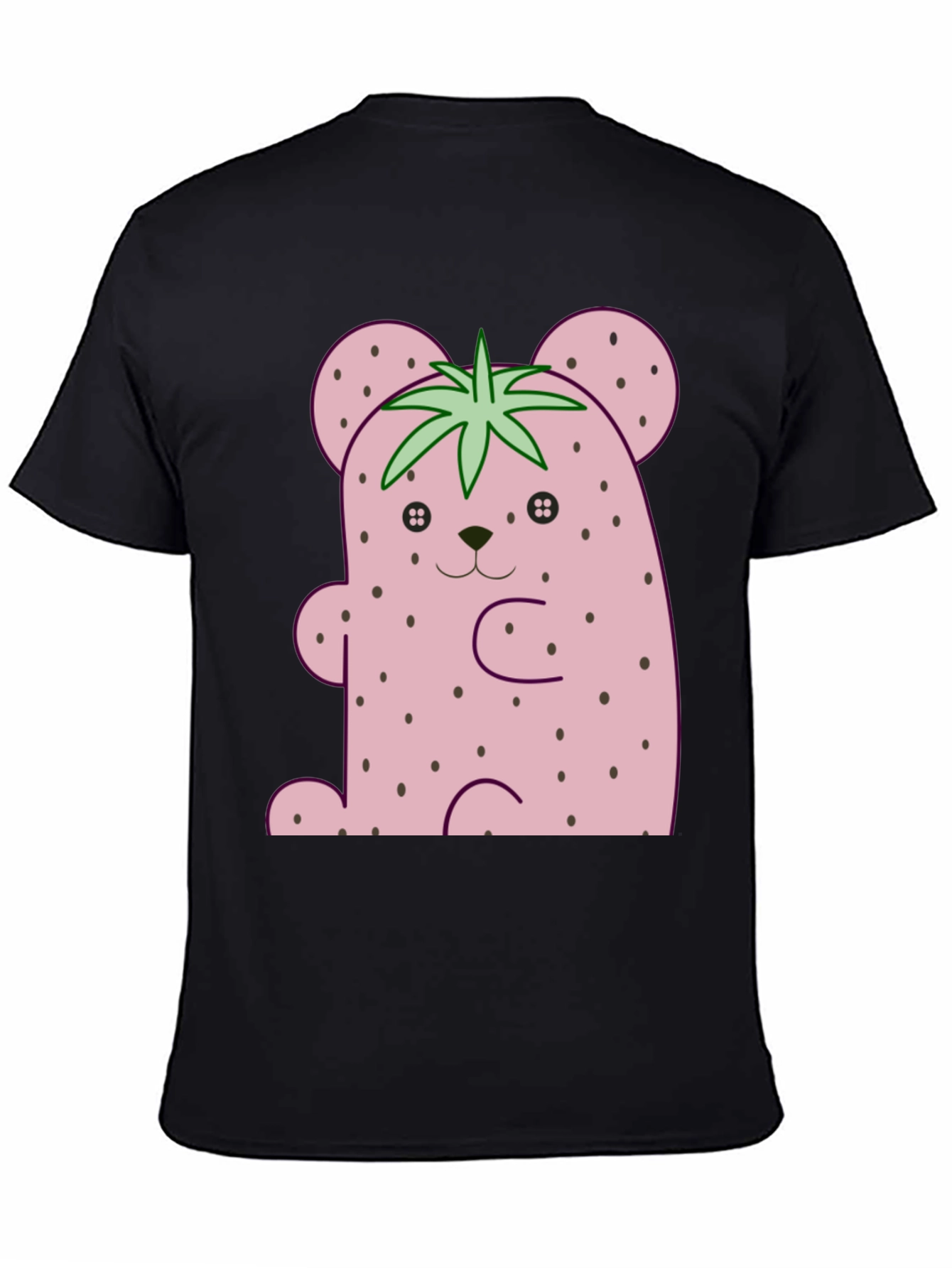 Strawberry Bear Graphic Tee - Cute Kawaii Style Shirt