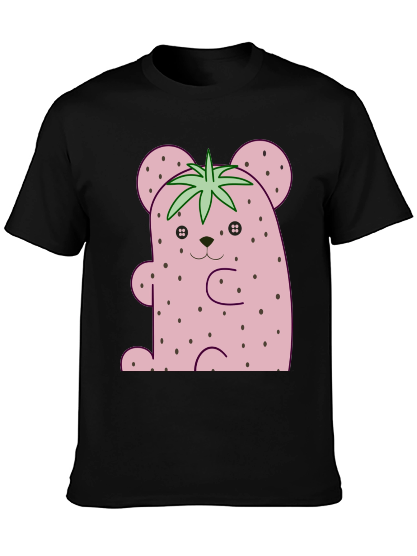 Strawberry Bear Graphic Tee - Cute Kawaii Style Shirt
