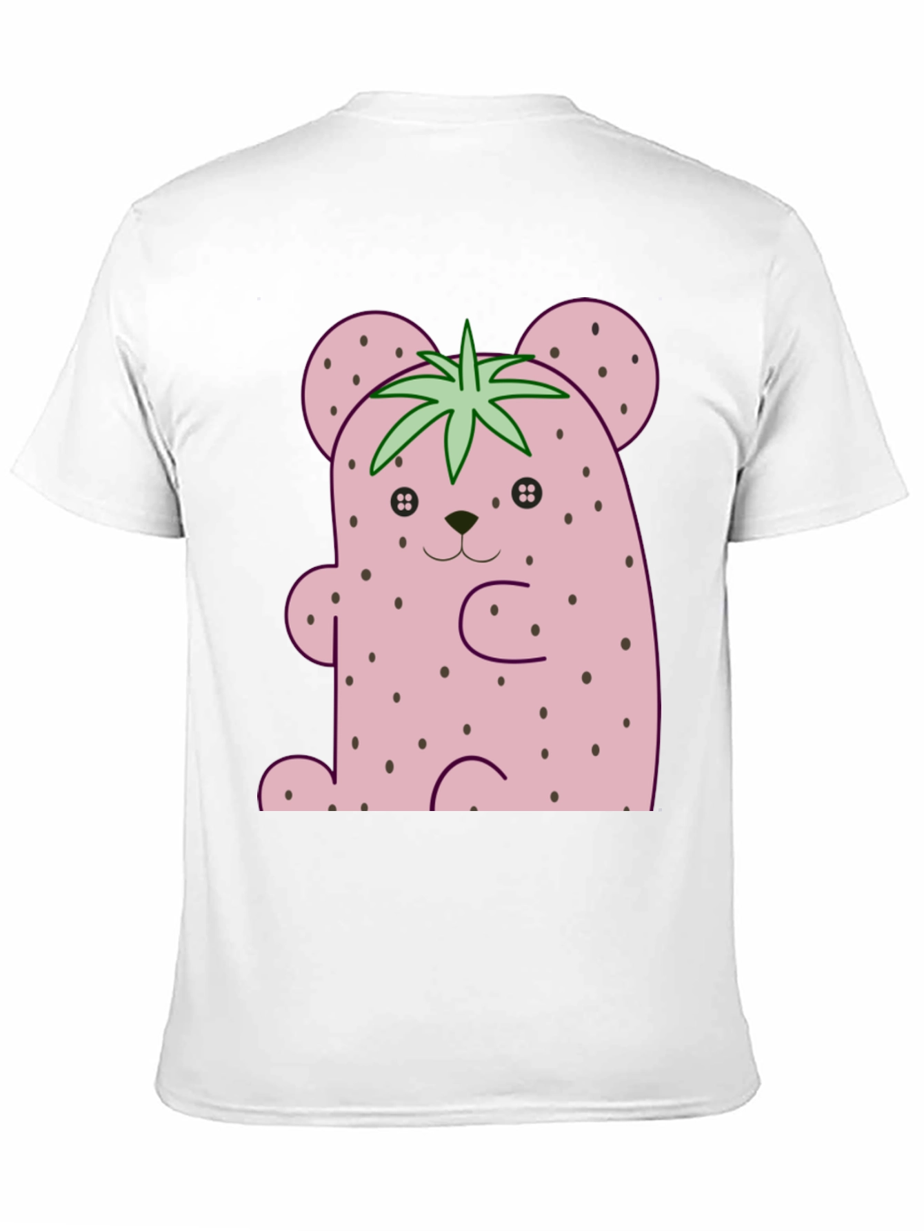 Strawberry Bear Graphic Tee - Cute Kawaii Style Shirt