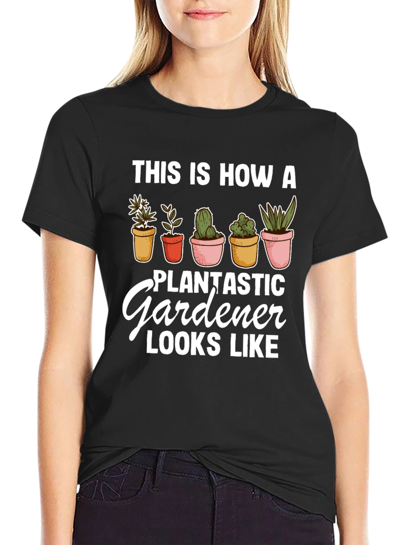 Plantastic Gardener T-Shirt - Black Graphic Tee