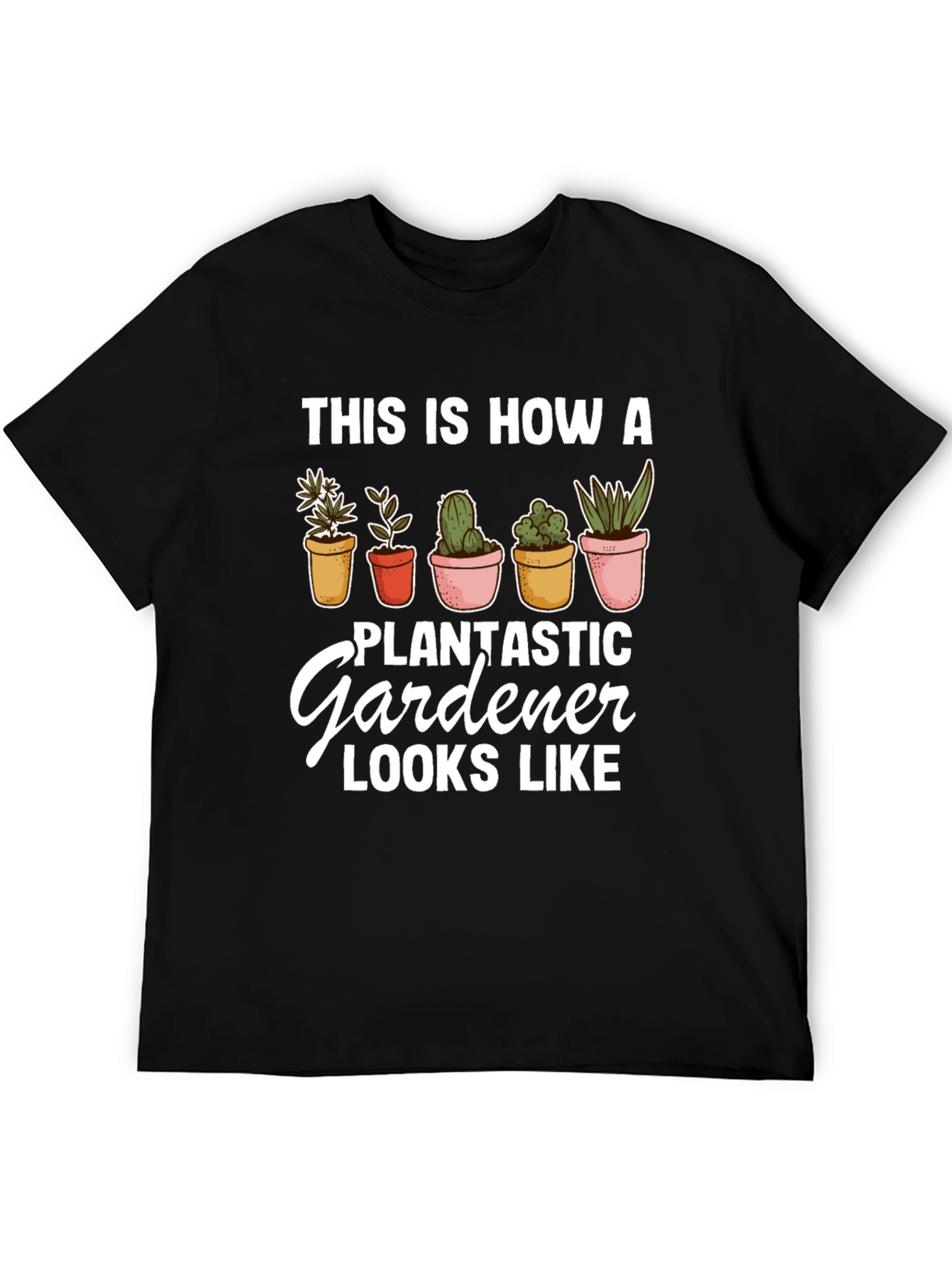 Plantastic Gardener T-Shirt - Black Graphic Tee