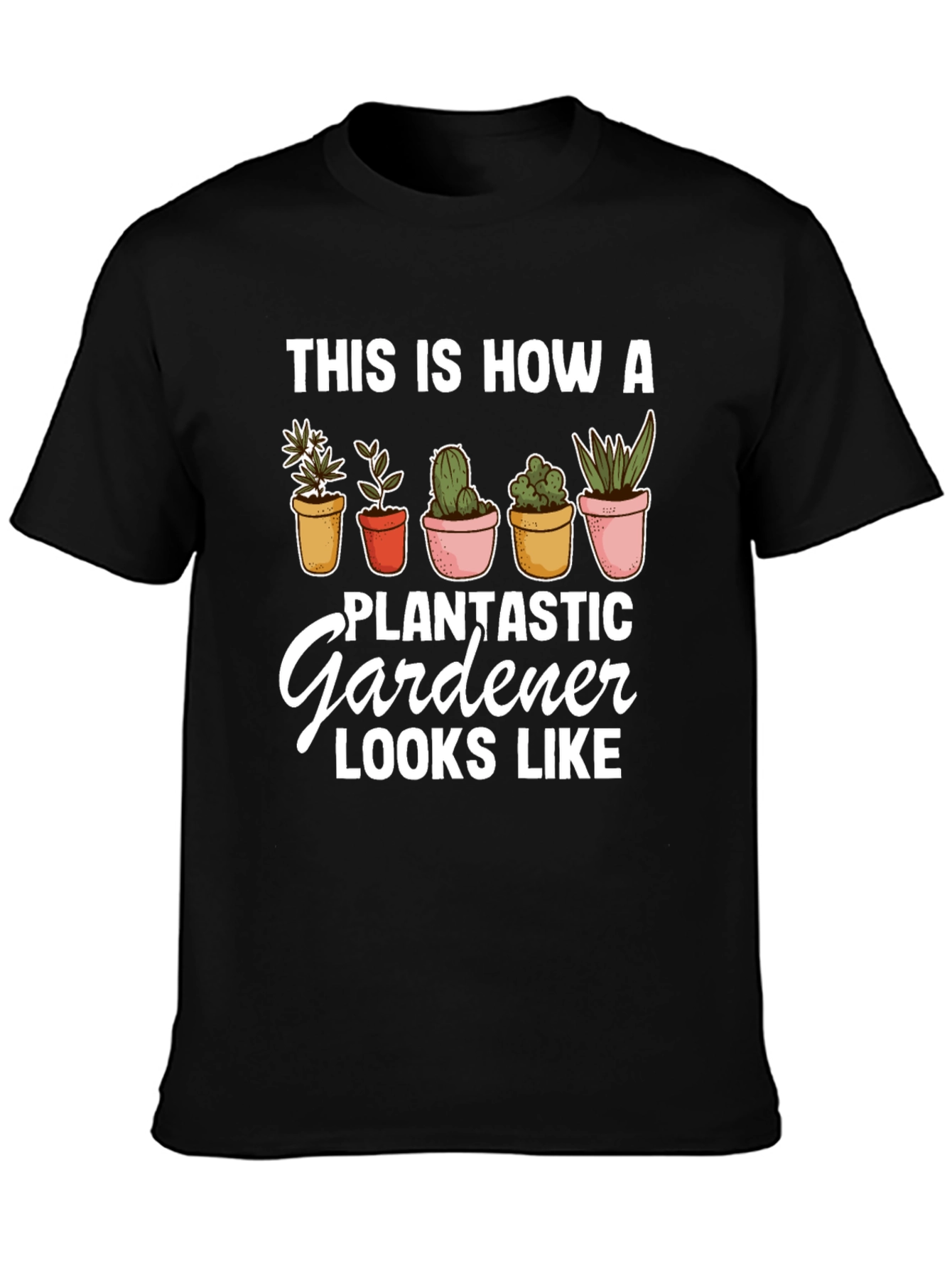 Plantastic Gardener T-Shirt - Black Graphic Tee