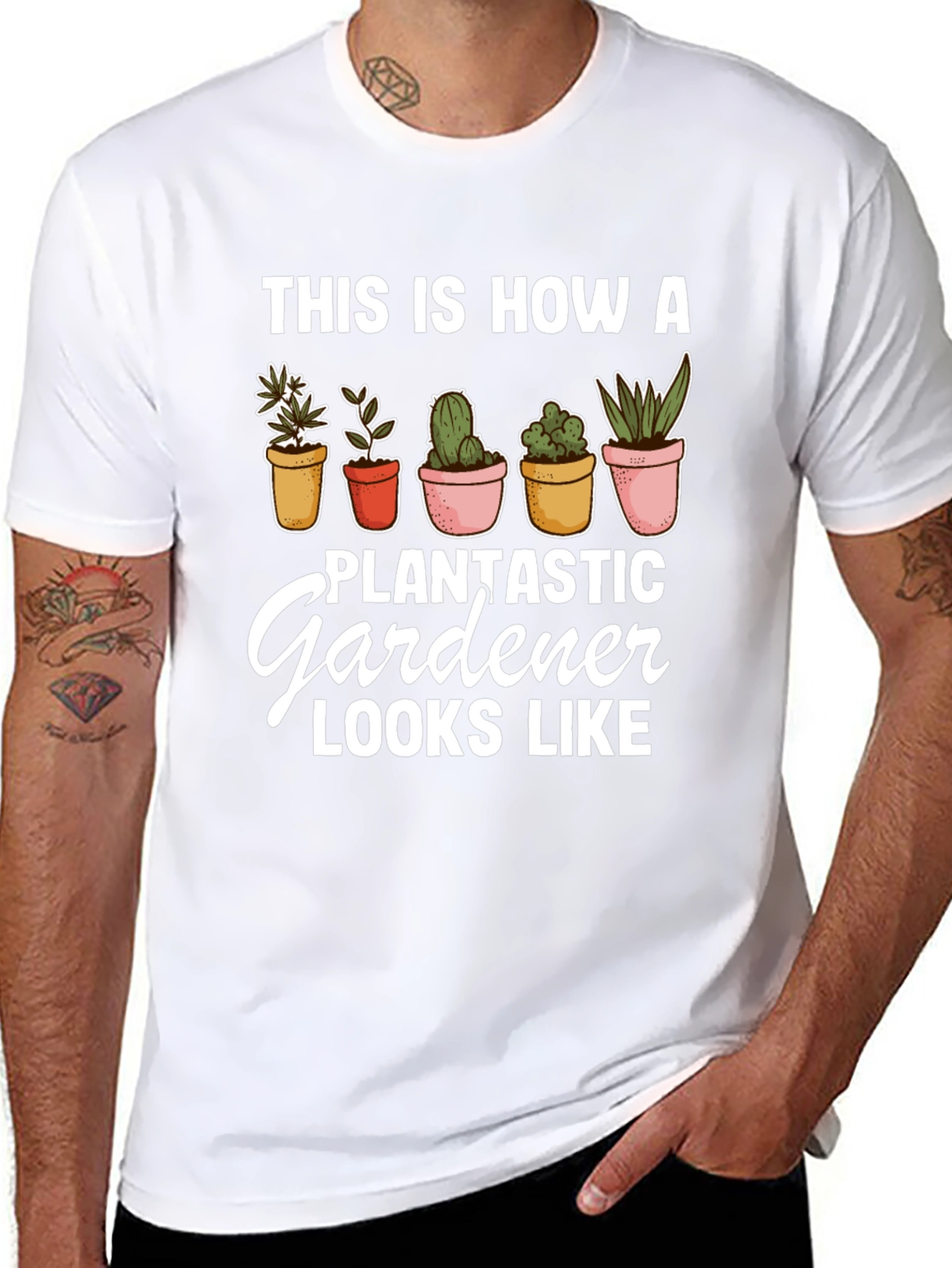 Plantastic Gardener T-Shirt - Black Graphic Tee