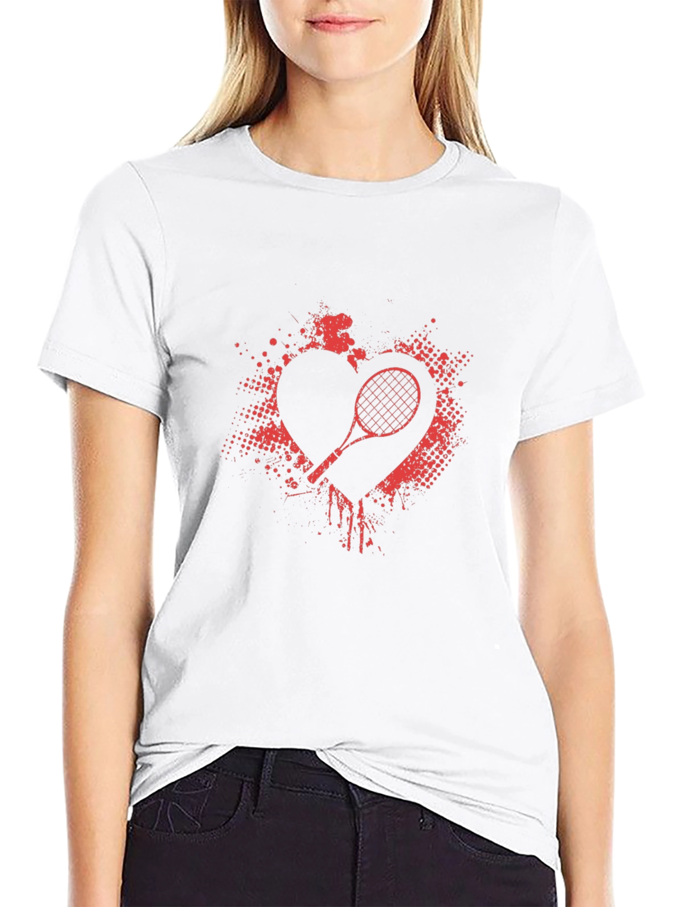 Heart Tennis Graphic Tee