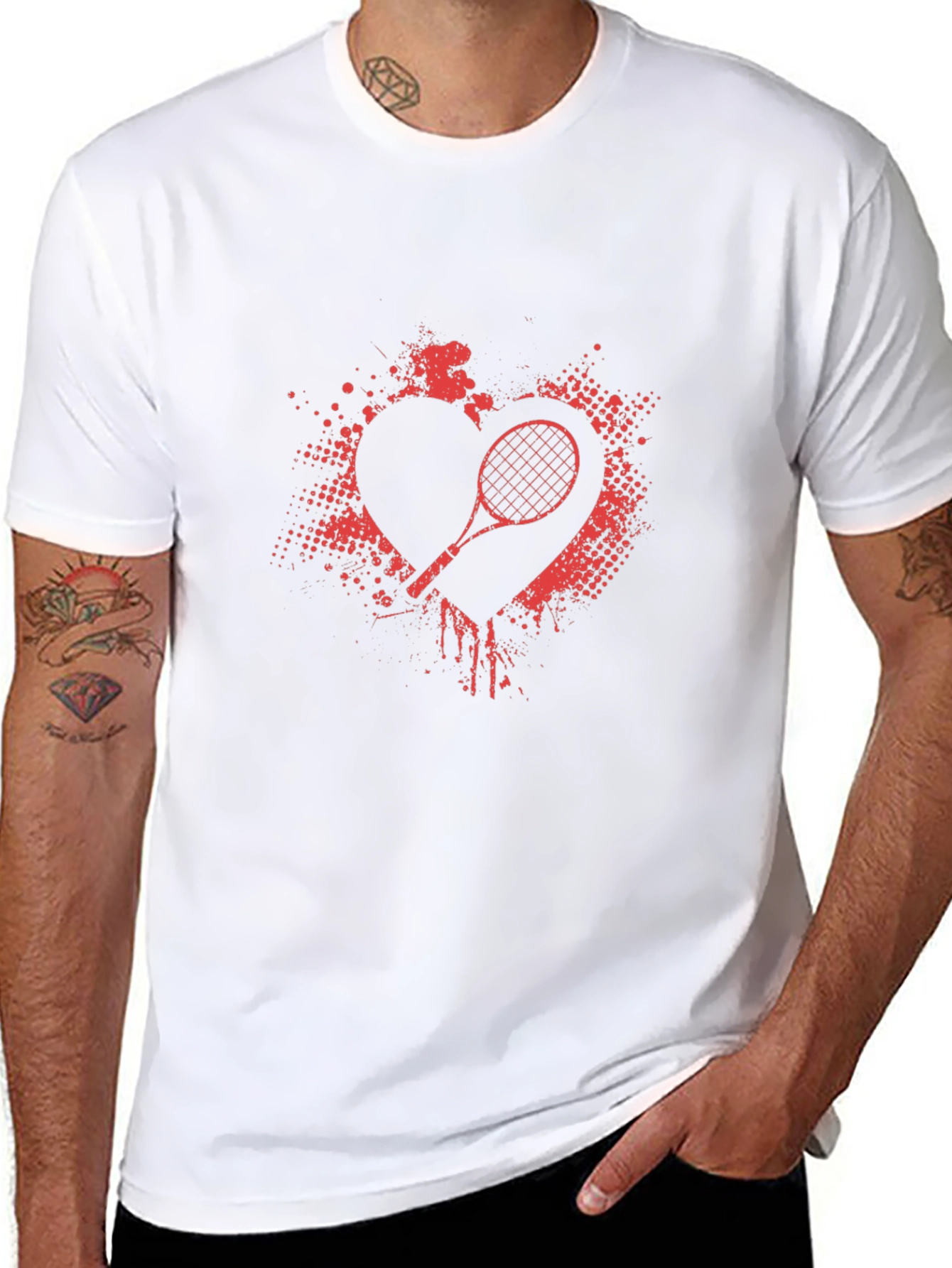 Heart Tennis Graphic Tee