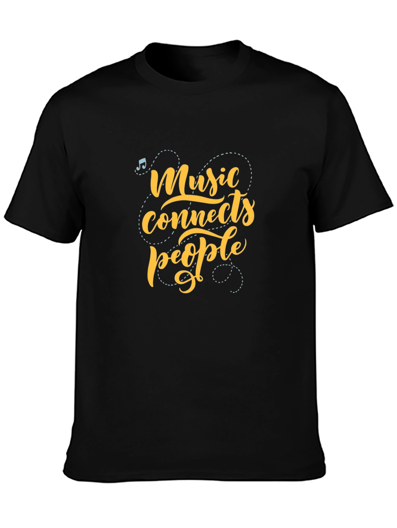Music Connects People Graphic Tee - Black