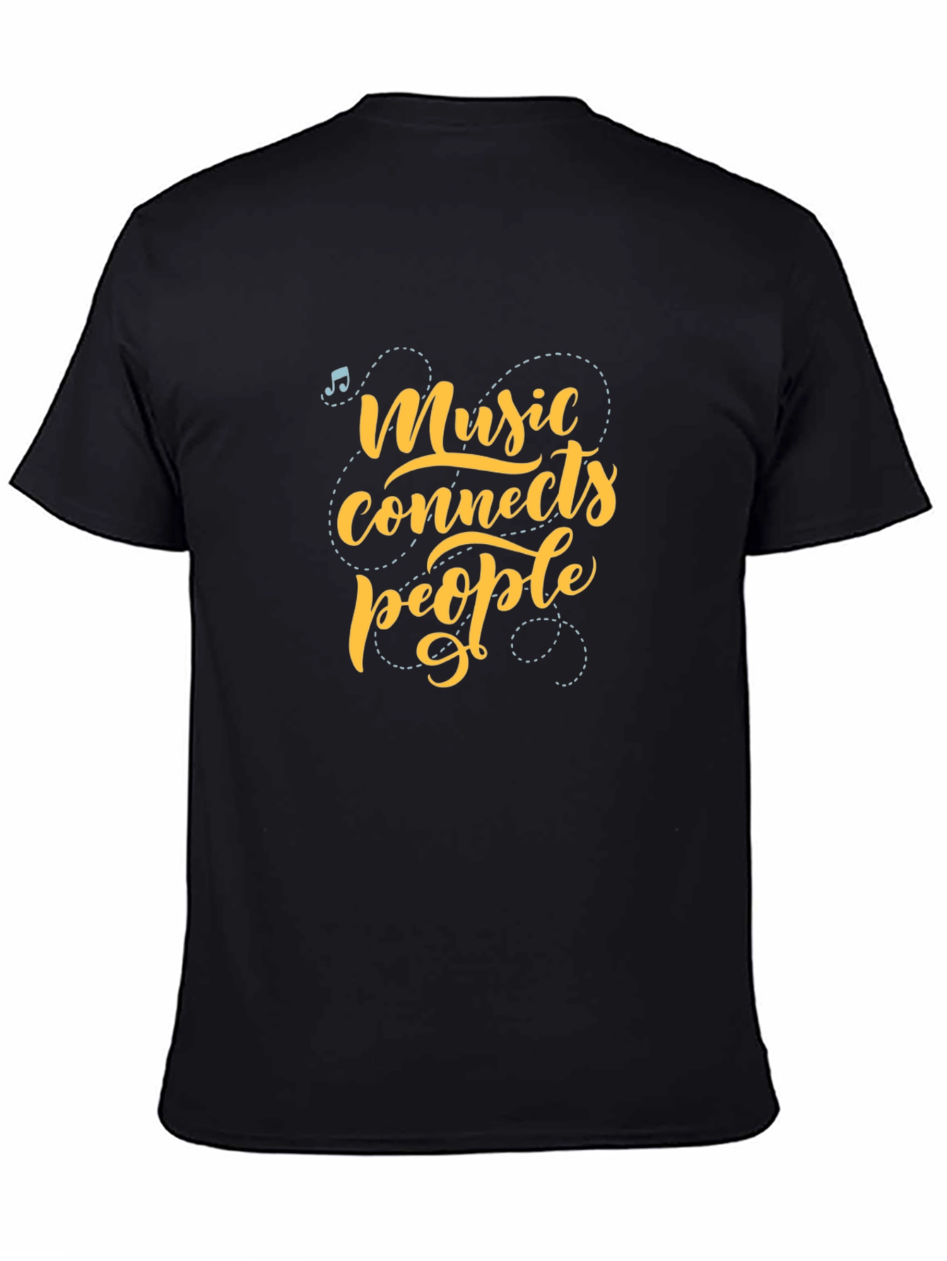 Music Connects People Graphic Tee - Black