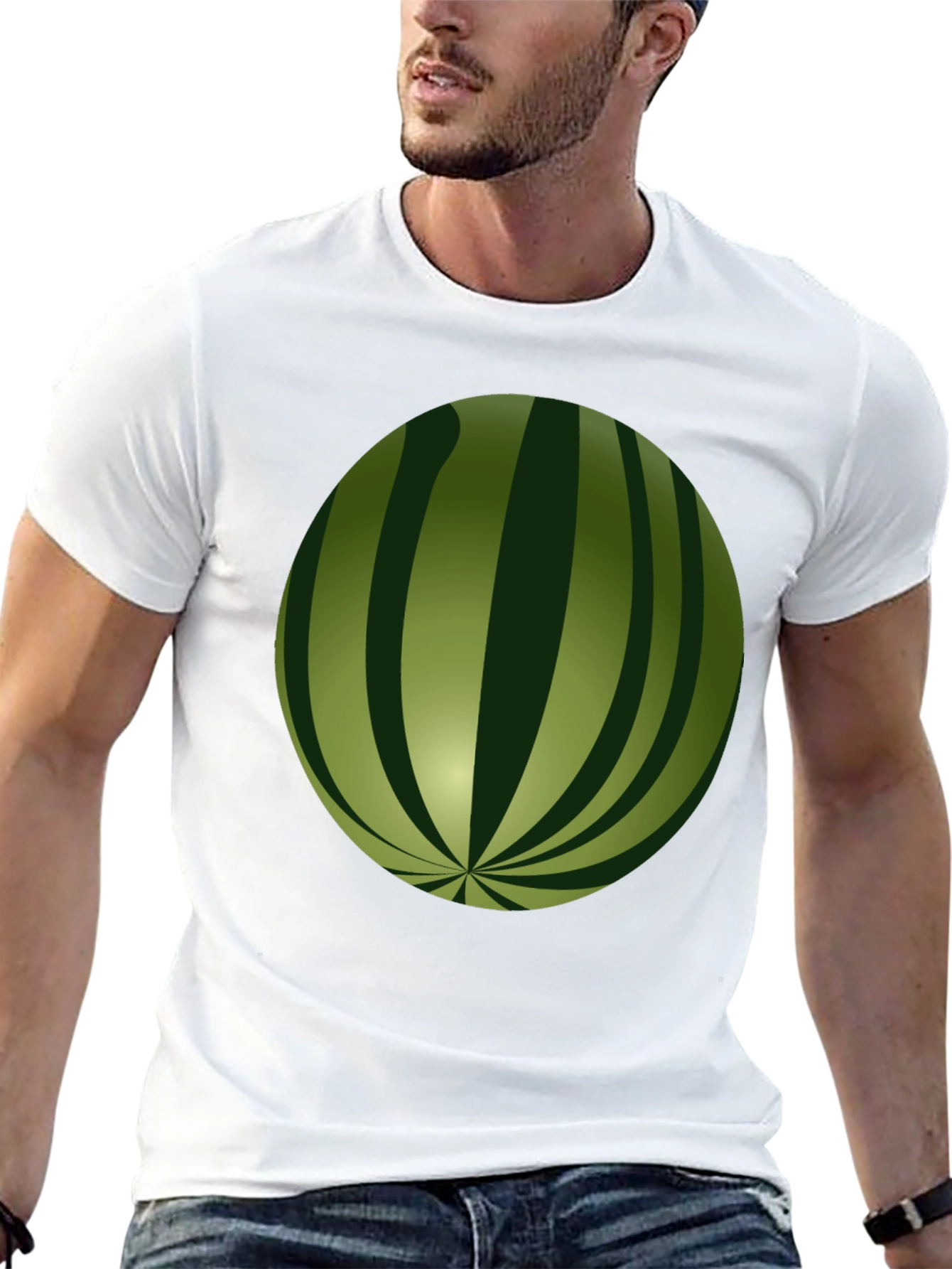 Watermelon Graphic Black T-Shirt