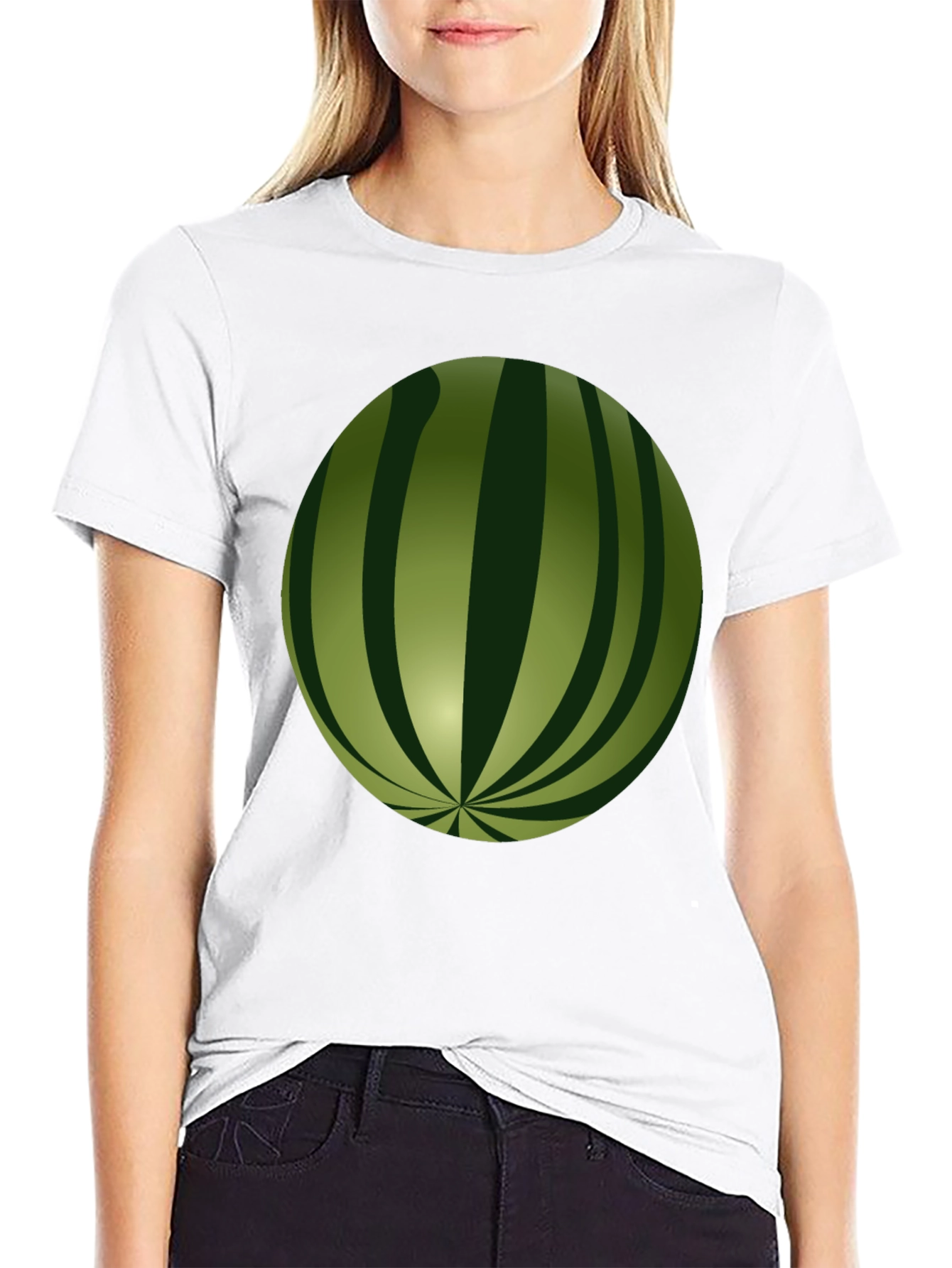 Watermelon Graphic Black T-Shirt