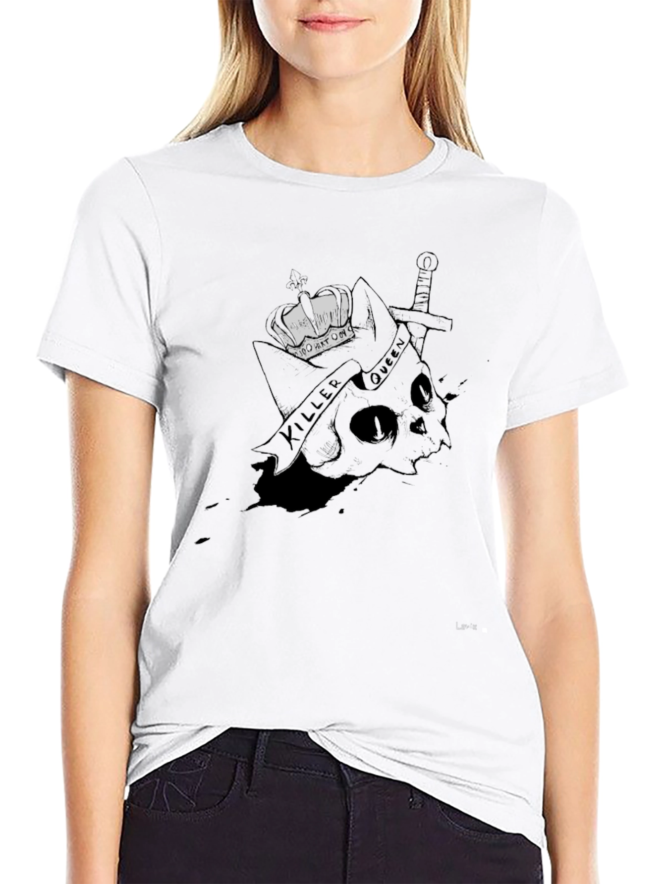 Killer Queen Graphic Tee - Black Cotton T-Shirt