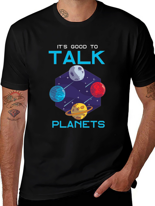 Its Good to Talk Planets Graphic Tee
