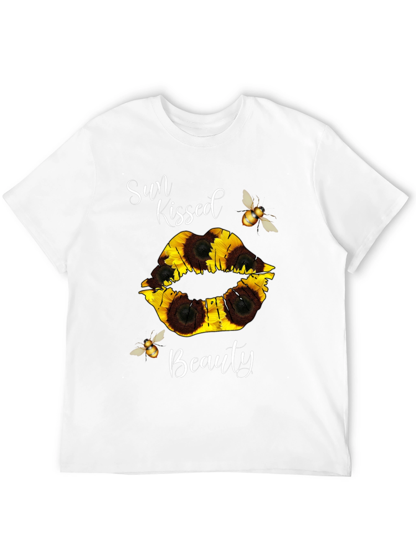 Sun Kissed Beauty Sunflower Lip T-Shirt