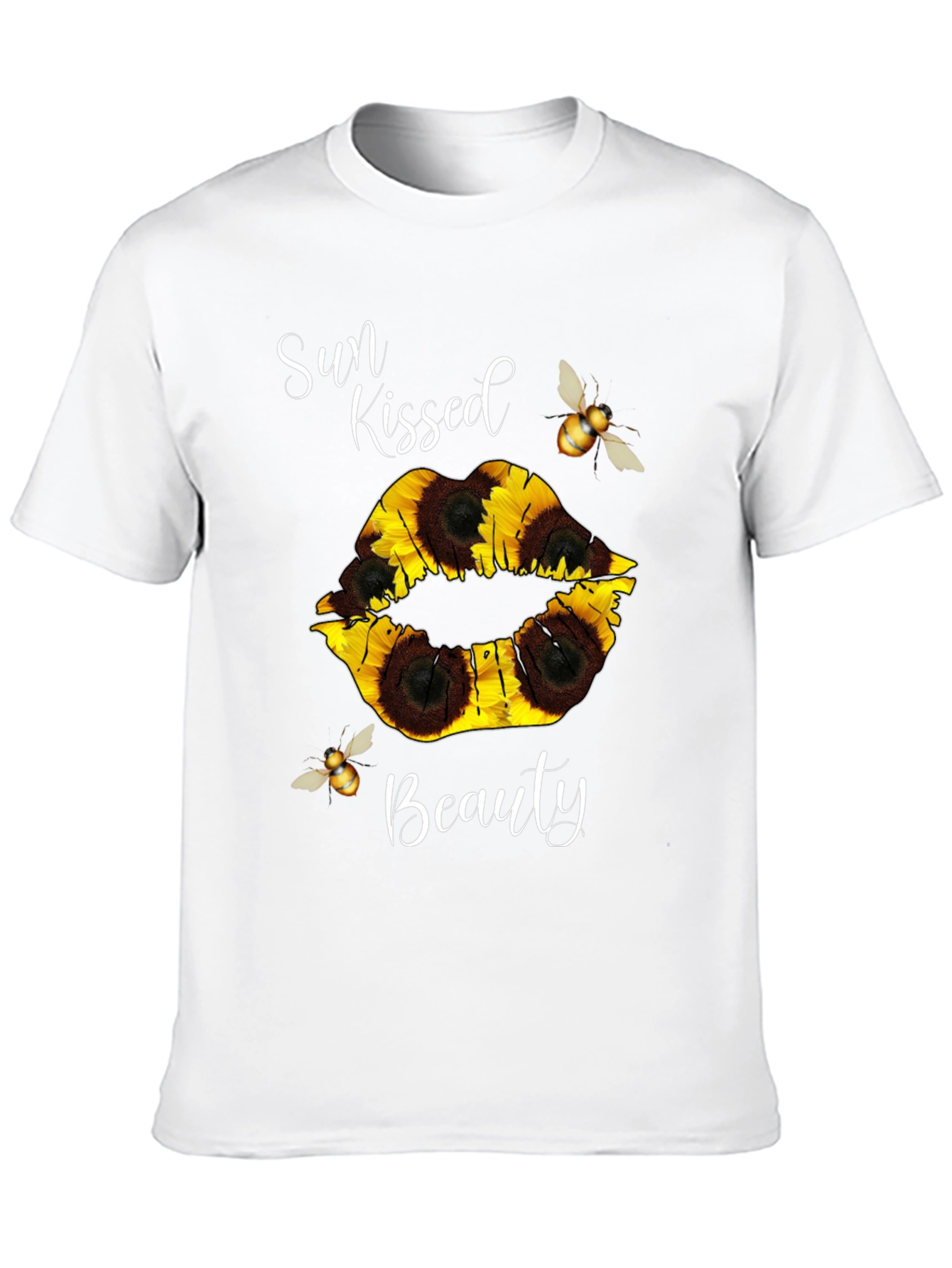 Sun Kissed Beauty Sunflower Lip T-Shirt