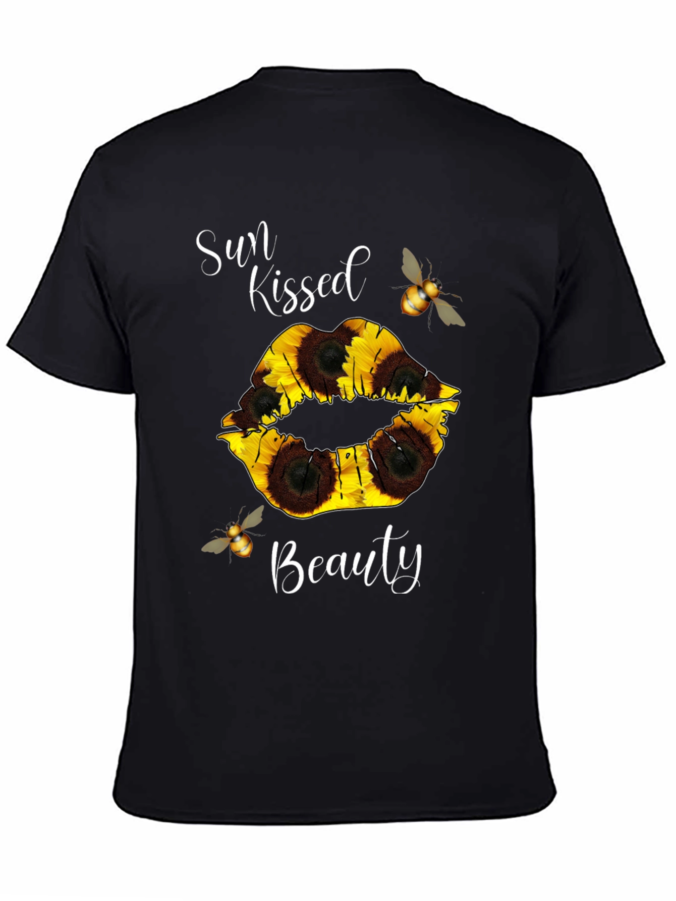 Sun Kissed Beauty Sunflower Lip T-Shirt