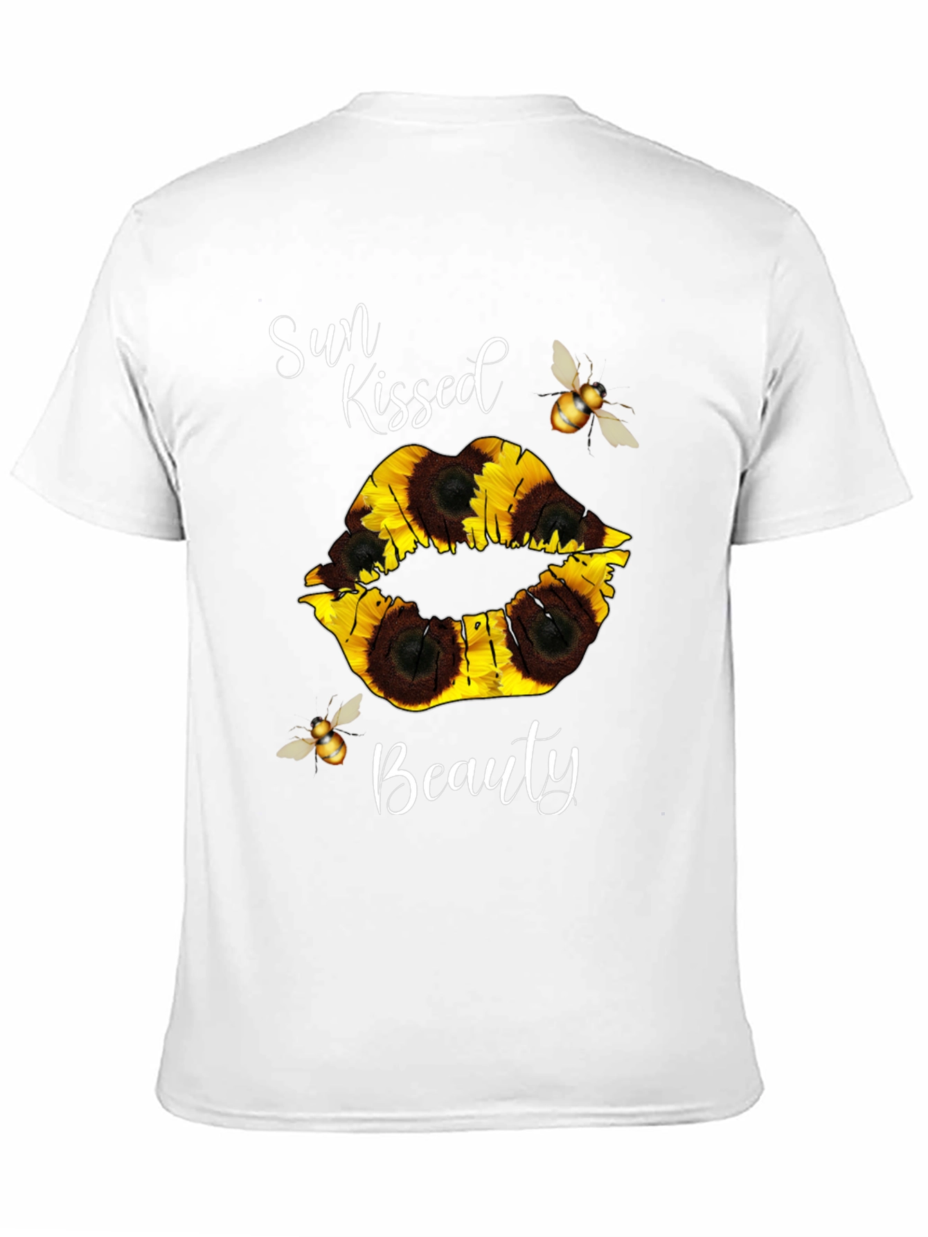 Sun Kissed Beauty Sunflower Lip T-Shirt