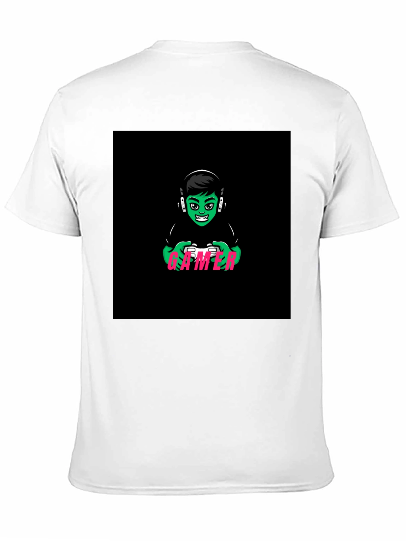 Gamer Graphic T-Shirt - Black Cotton Tee
