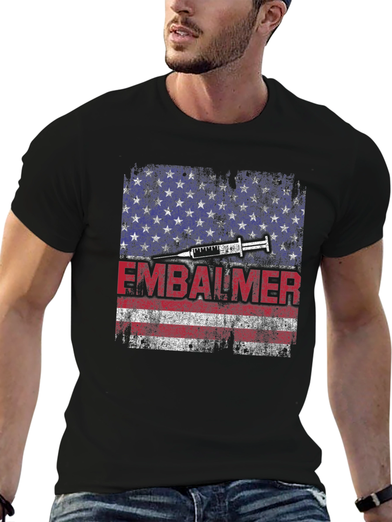 Embalmer American Flag T-Shirt