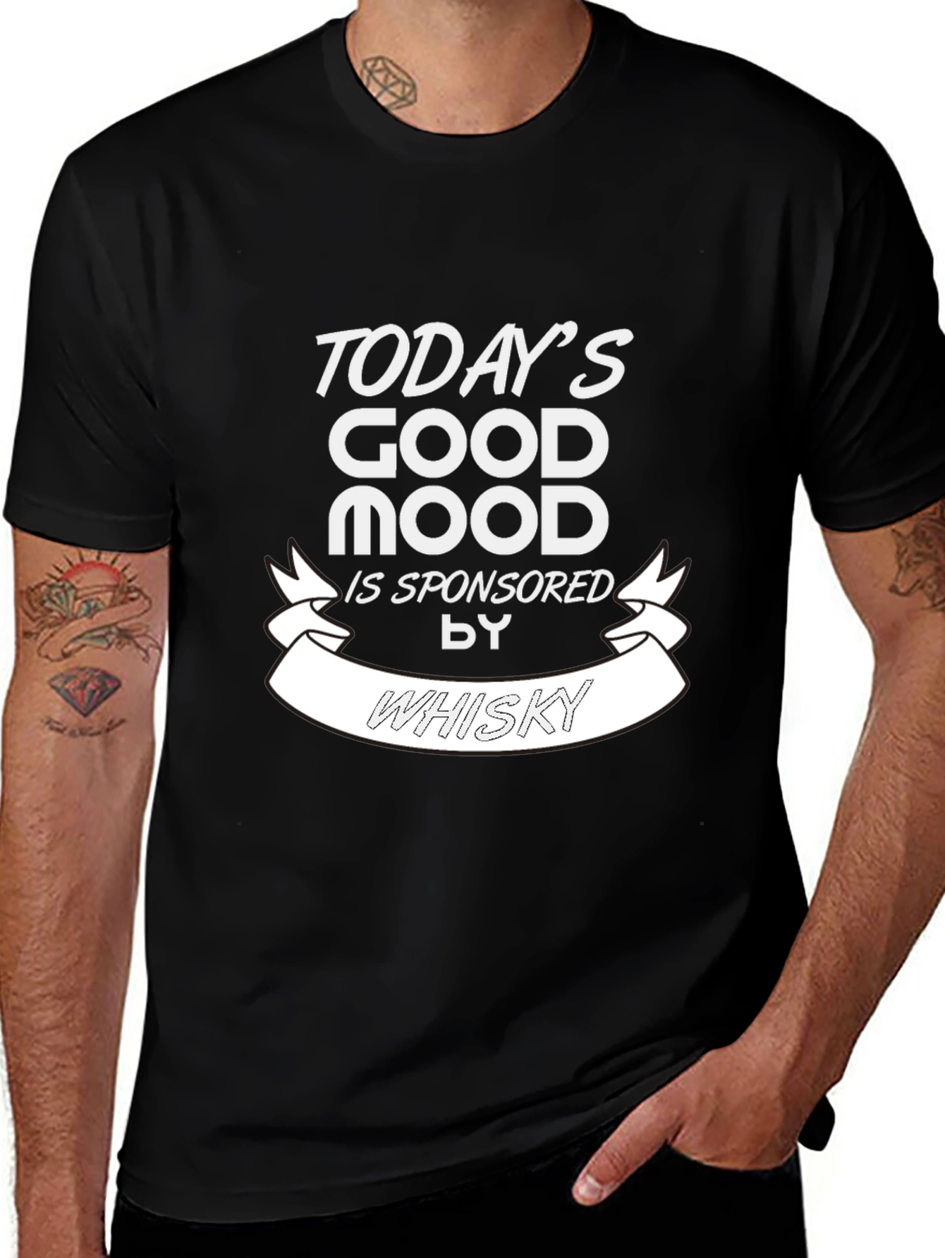 Todays Good Mood Whisky Graphic T-Shirt