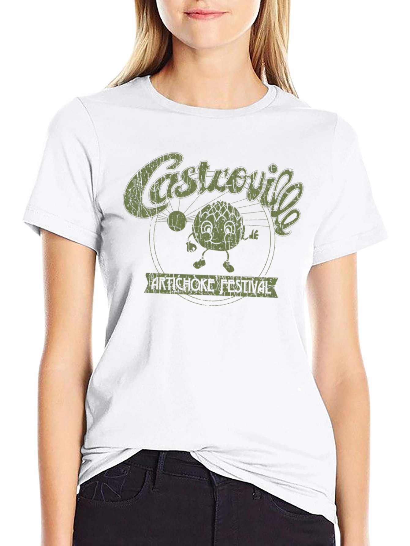 Castrovile Artichoke Festival Black Graphic T-Shirt