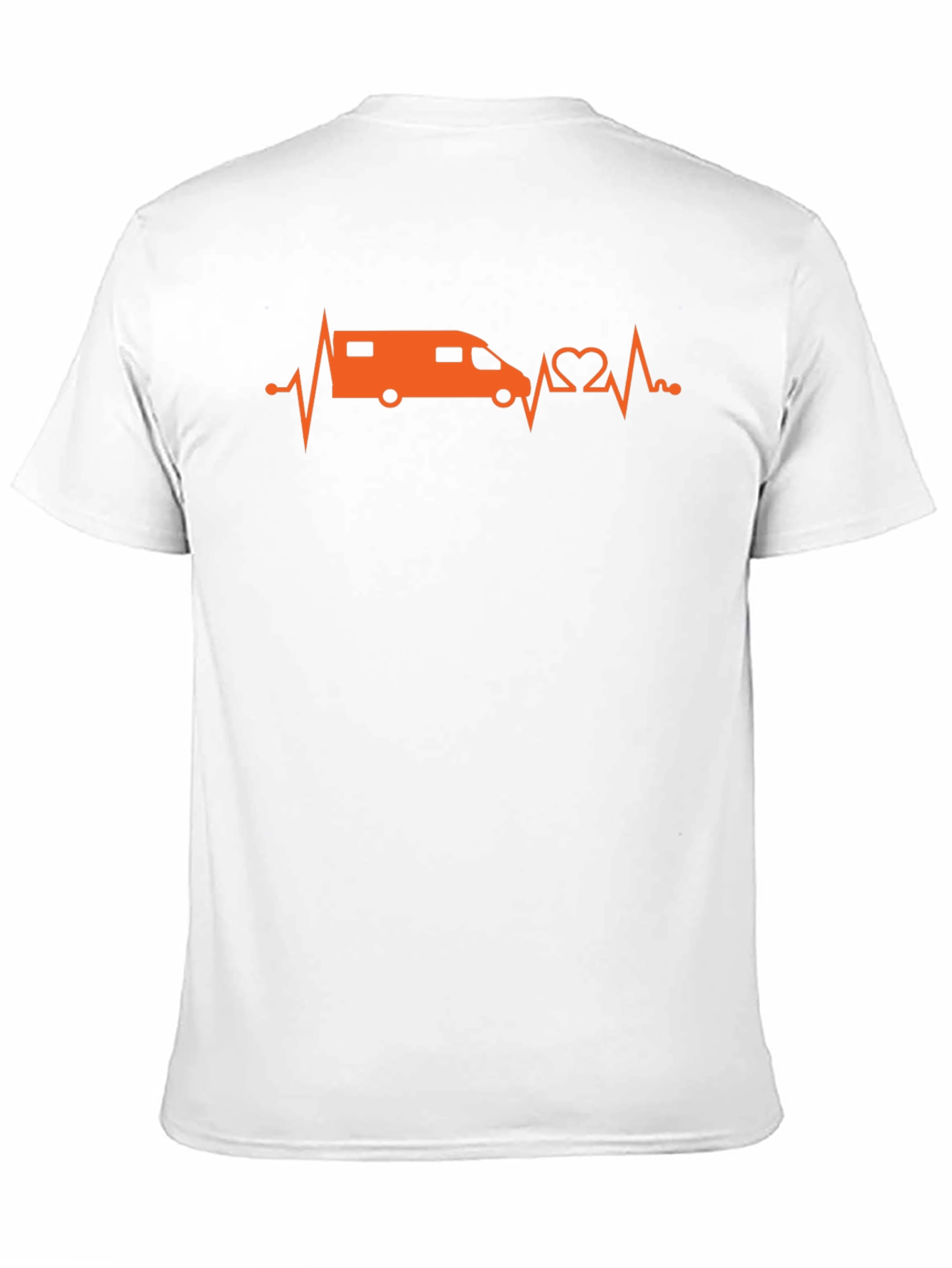 Camper Van Heartbeat T-Shirt - Adventure Ready